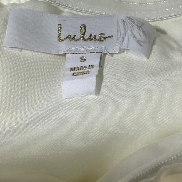 LULU'S SZ S Ivory Avid Elegance Strapless Bow Straight Neck Maxi Dress NEW b122 - Picture 8 of 10